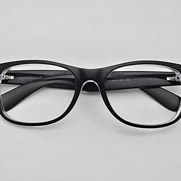 Ray-Ban RB2132 6052 Wayfarer Color Mix Matte Black on Transparent Sunglass Frame - Picture 10 of 12